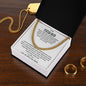 To My Husband Cuban Chain Necklace