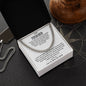 To My Husband Cuban Chain Necklace
