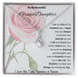 To My Beautiful Granddaughter Alluring Beauty Necklace