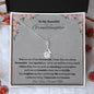 To My Beautiful Granddaughter Alluring Beauty Necklace