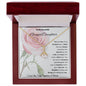 To My Beautiful Granddaughter Alluring Beauty Necklace