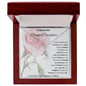 To My Beautiful Granddaughter Alluring Beauty Necklace