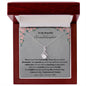 To My Beautiful Granddaughter Alluring Beauty Necklace