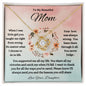 To My Beautiful MOM Love Knot Necklace From Daughter