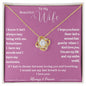To My Beautiful Wife Love Knot Necklace