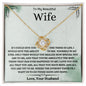 To My Beautiful Wife Love Knot Necklace