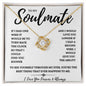 To My Soulmate Love Knot Necklace