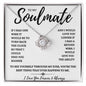 To My Soulmate Love Knot Necklace