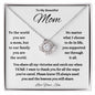 To My Beautiful MOM Love Knot Necklace
