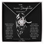 To My Beautiful Daughter Panther Love Knot Necklaces from MOM