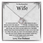 To My Beautiful Wife Love Knot Necklace