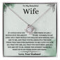 To My Beautiful Wife Love Knot Necklace