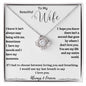 To My Beautiful Wife Love Knot Necklace