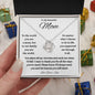 To My Beautiful MOM Love Knot Necklace