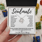 To My Soulmate Love Knot Necklace