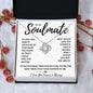 To My Soulmate Love Knot Necklace