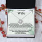 To My Beautiful Wife Love Knot Necklace