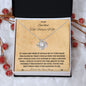 To My Smokin' Hot Future WIFE Love Knot Necklace