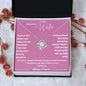 To My Beautiful Wife Love Knot Necklace
