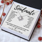 To My Soulmate Love Knot Necklace