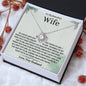 To My Beautiful Wife Love Knot Necklace