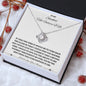 To My Smokin' Hot Future WIFE Love Knot Necklace