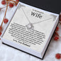 To My Beautiful Wife Love Knot Necklace