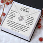 To My Beautiful MOM Love Knot Necklace