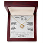 To My Beautiful Wife Love Knot Necklace