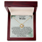 To My Beautiful Wife Love Knot Necklace