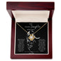 To My Beautiful Daughter Panther Love Knot Necklaces from MOM