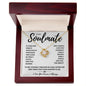 To My Soulmate Love Knot Necklace
