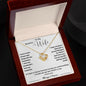 To My Beautiful Wife Love Knot Necklace