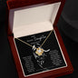 To My Beautiful Daughter Panther Love Knot Necklaces from MOM
