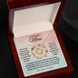 To My Beautiful MOM Love Knot Necklace From Daughter