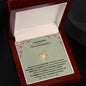To My Beautiful Granddaughter Love Knot Necklace