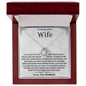To My Beautiful Wife Love Knot Necklace