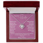 To My Beautiful Wife Love Knot Necklace