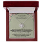 To My Beautiful Granddaughter Love Knot Necklace