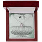 To My Beautiful Wife Love Knot Necklace