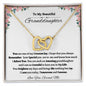 To My Beautiful Granddaughter Interlocking Hearts Necklace