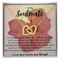 To my Soulmate Interlocking Hearts