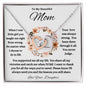 To My Beautiful MOM Interlocking Hearts Necklace