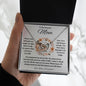 To My Beautiful MOM Interlocking Hearts Necklace