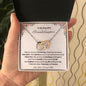 To My Beautiful Granddaughter Interlocking Hearts Necklace
