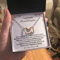 To My Beautiful Granddaughter Interlocking Hearts Necklace