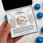 To My Beautiful MOM Interlocking Hearts Necklace
