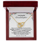 To My Beautiful Granddaughter Interlocking Hearts Necklace