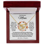 To My Beautiful MOM Interlocking Hearts Necklace