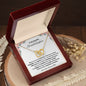 To My Beautiful Granddaughter Interlocking Hearts Necklace